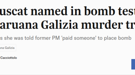 IL-QTIL CARUANA GALIZIA, TAT-‘TIMES’ U L-AĠENDA BIL-FIRMA TA’ MONIQUE AGIUS