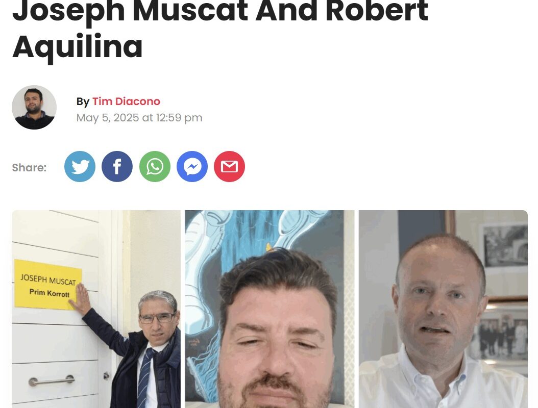 APPOSTA, JEW TAL-LOVIN MALTA MA KELLHOMX RITRATT AĦJAR TA’ ROBERT AQUILINA?