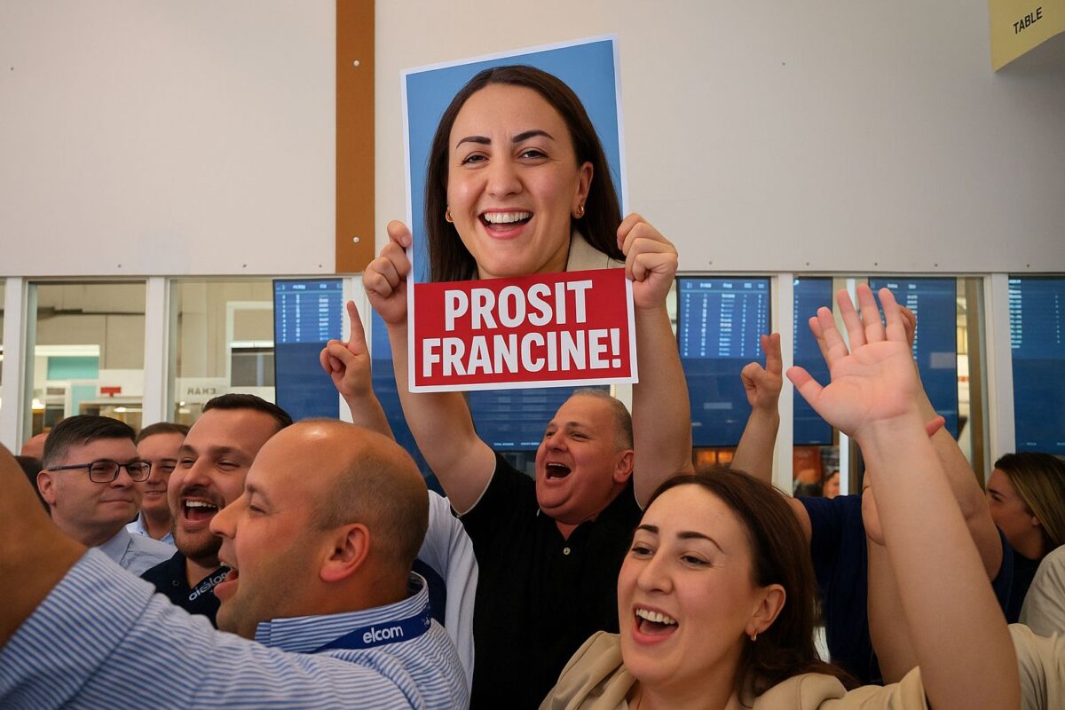 PROSIT FRANCINE! MA TANTX DOMT TIĊĊELEBRA FIS-SIĠĠIEWI!